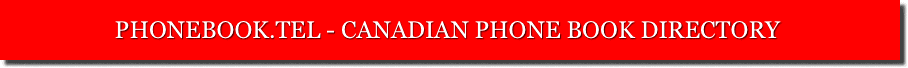 CANADA PHONE DIRECTORY INFORMATION