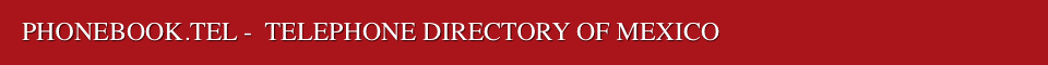 MEXICO TELEPHONE DIRECTORY