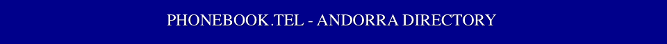 ANDORRA DIRECTORY 